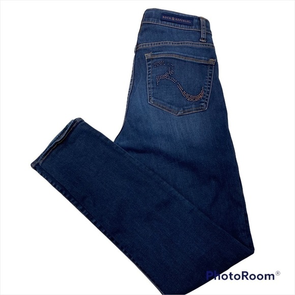 ROCK & Republic Straight Leg Jean Size 6 - Picture 4 of 6